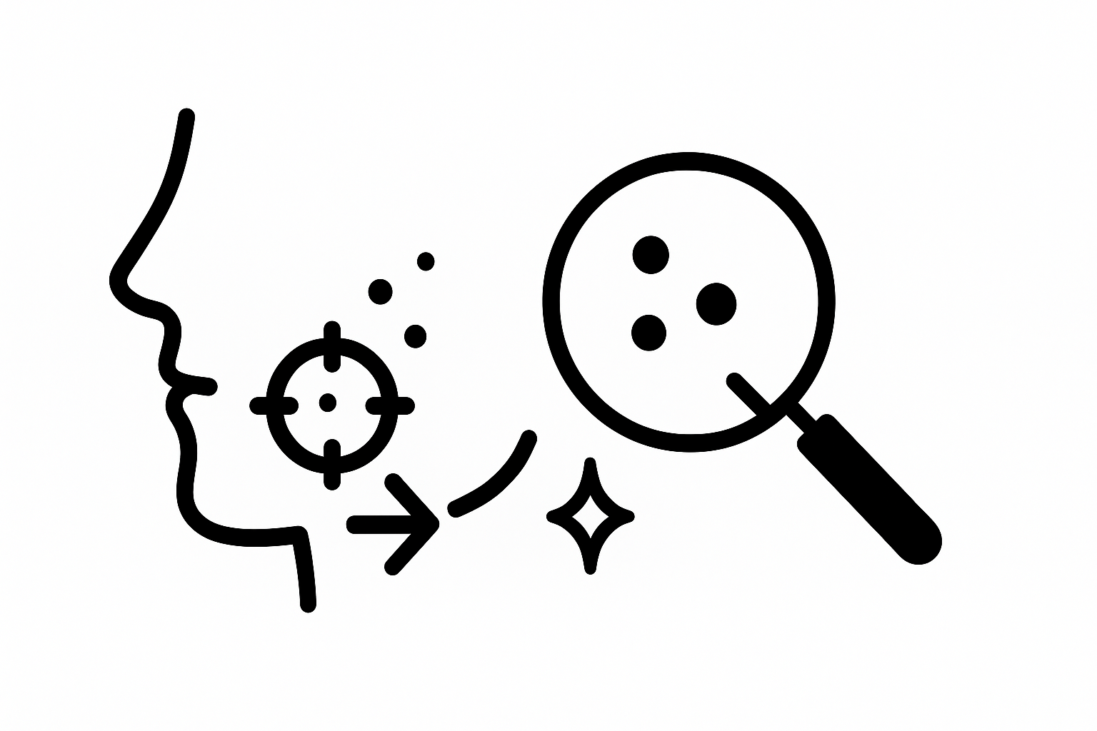 Reducción visible de manchas locales