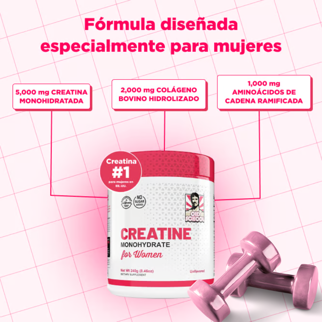 CREATINA MONOHIFRATADA CON COLAGENO | FEMENINO